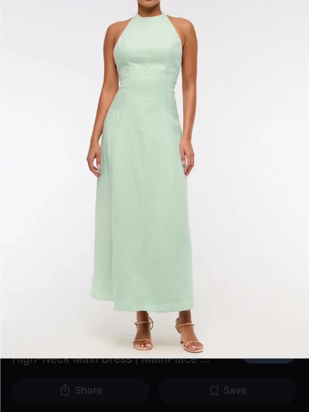 Abercrombie Premium Linen High Neck Dress